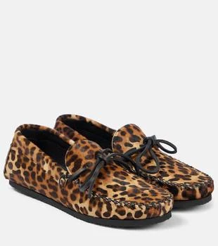 Isabel Marant | Fitza leopard-print pony hair loafers