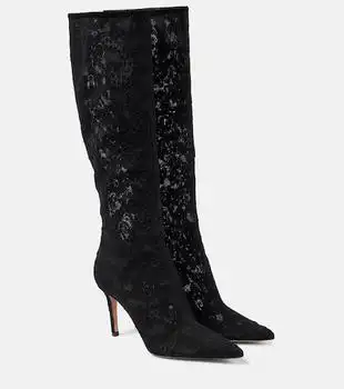 Gianvito Rossi | Claudia 85 lace knee-high boots