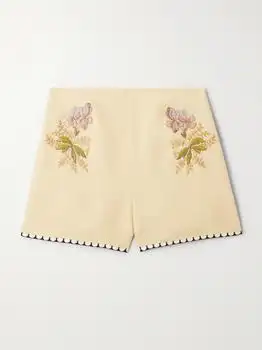 Valentino | Embroidered Canvas Shorts - IT36