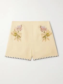 Valentino | Embroidered Canvas Shorts  - IT36