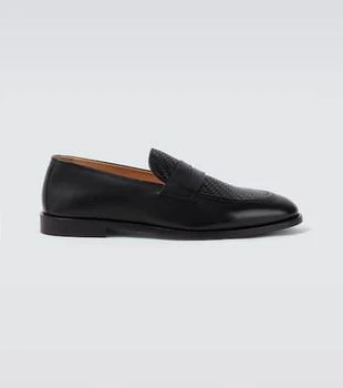 Brunello Cucinelli | Woven leather penny loafers
