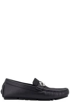 Fendi | Fendi Logo Plaque Monogrammed Loafers