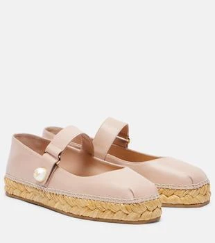 Jimmy Choo | Fayence leather espadrilles
