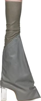 Rick Owens | Gray Concordians Taco Kiss Boots