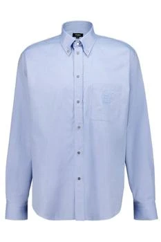 Fendi | Fendi Logo Embroidered Bown-Down Oxford Shirt