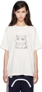 I
m Sorry by Petra Collins SSENSE Exclusive White JennyFax Edition Oversized T-shirt