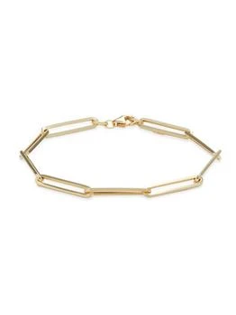 Saks Fifth Avenue | 14K Yellow Gold Paperclip Link Bracelet