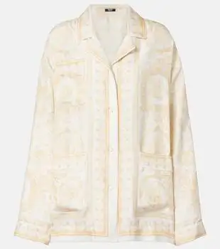 Versace | Barocco silk twill shirt