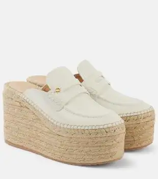 Gianvito Rossi | Leather espadrille wedges