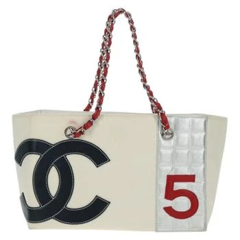 Chanel | No.5 Tote Canvas And Leather Canvas Tote Bag Bag (Pre-Owned)