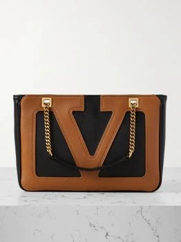 Valentino | Viva Superstar Two-tone Leather Shoulder Bag - Camel