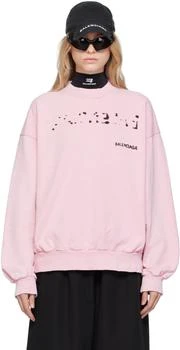 Balenciaga | Pink Crewneck Sweatshirt