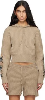 Burberry | Beige Wool Hoodie