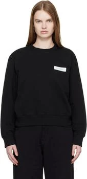 MM6 | Black Cotton Sweatshirt