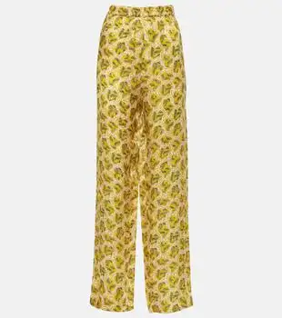 Isabel Marant | Piera printed silk-blend straight pants