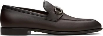 Salvatore Ferragamo | Brown Gancini Ornament Loafers