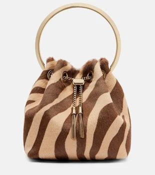 Jimmy Choo | Bon Bon Small calf hair bucket bag