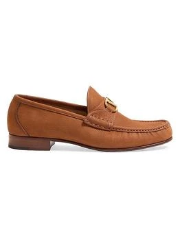 Valentino | VLogo Signature Deerskin Suede Loafers