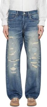 Ralph Lauren Blue Vintage Classic Distressed Jeans
