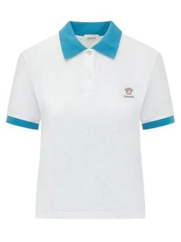 Versace | Versace Logo Piqué Short-Sleeved Polo Shirt