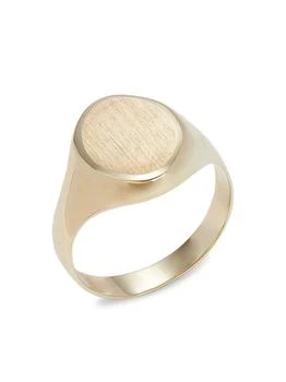 Saks Fifth Avenue | 14K Yellow Gold Oval Signet Ring