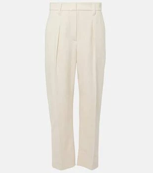 Brunello Cucinelli | Gabardine high-rise straight pants