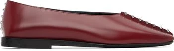Jil Sander | Red Leather Ballerina Flats