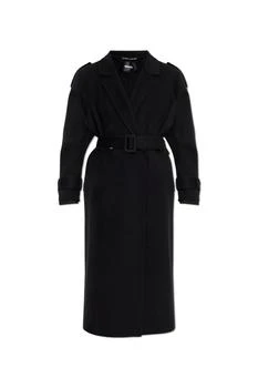 Versace | Versace Double Breasted Belted Coat