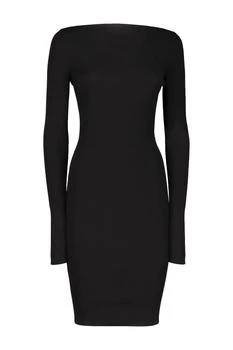Rick Owens Long-Sleeved Boat-Neck Dress
