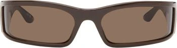Balenciaga | Brown Extreme Sunset Sunglasses