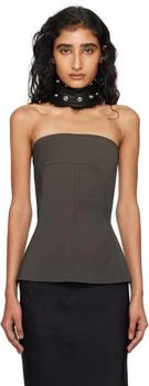 Rick Owens | Gray Concordians Bustier Top