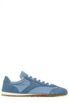 Prada | Prada Round-Toe Lace-Up Sneakers