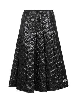Moncler | Moncler Square-Quilted Padded Midi Skirt