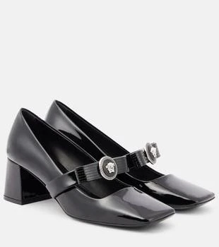 Versace | Gianni Ribbon 55 leather pumps