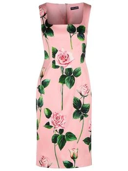 Dolce
Gabbana | Dolce
Gabbana Floral Printed Square Neck Midi Dress