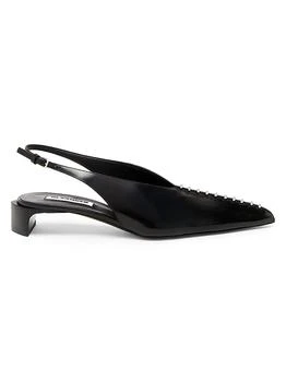 Jil Sander | 35MM Leather Kitten-Heel Pumps