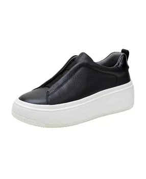 GOLDE Women's Slip On Leather or Suede Platform Sneaker