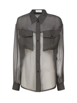 Yves Saint Laurent | Saint Laurent Buttoned Long-Sleeved Shirt