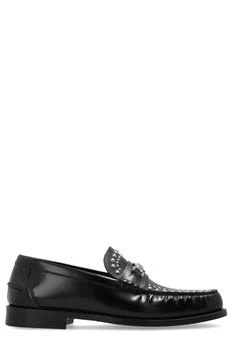 Versace | Versace Embellished Round-Toe Loafers