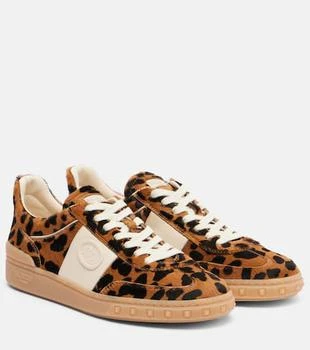 Valentino | Upvillage leopard-print calf hair sneakers