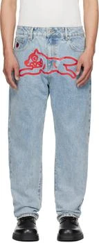 Blue Running Dog Denim Jeans
