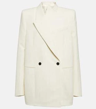 Khaite | Malek striped cotton tuxedo jacket