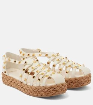 Valentino | Rockstud Cork leather fisherman sandals