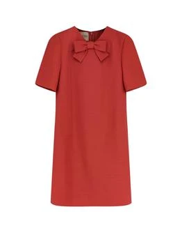 Valentino | Valentino Bow Detail Short Sleeve Dress