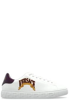 Versace | Versace Logo Embroidered Lace-Up Sneakers
