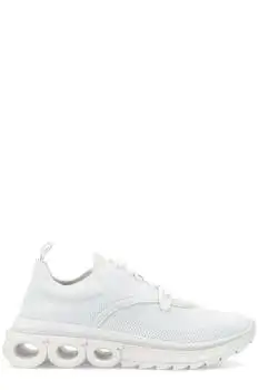 Salvatore Ferragamo | Ferragamo Gancini Plaque Lace-Up Sneakers