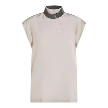 Brunello Cucinelli | Brunello Cucinelli Embellished Neck Top