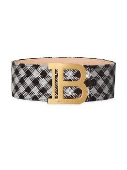 Balmain | Sequin Gingham Waist Belt