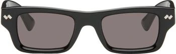 Bottega Veneta | Black Dizzy Square Sunglasses