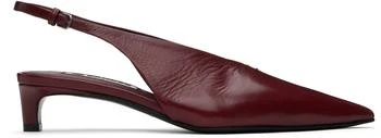 Jil Sander | Burgundy Slingback Heels